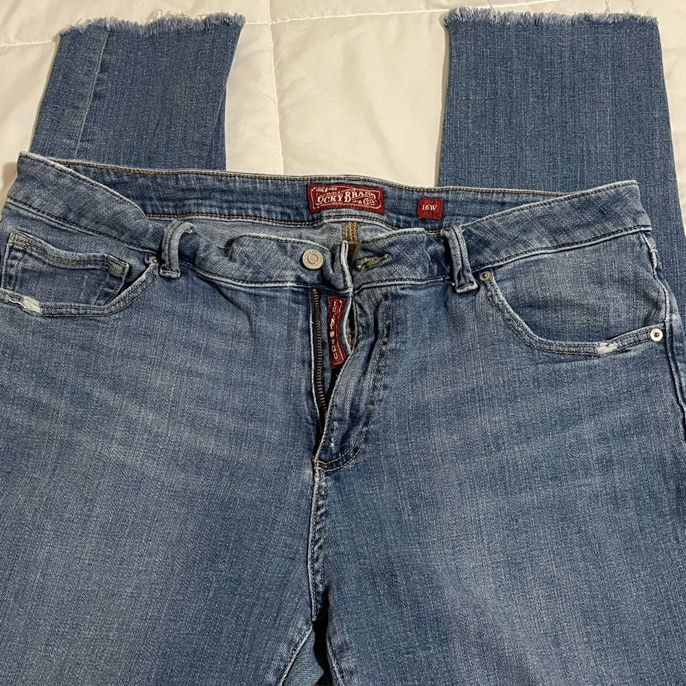 LUCKY BRAND lucky you skinny crop jeans